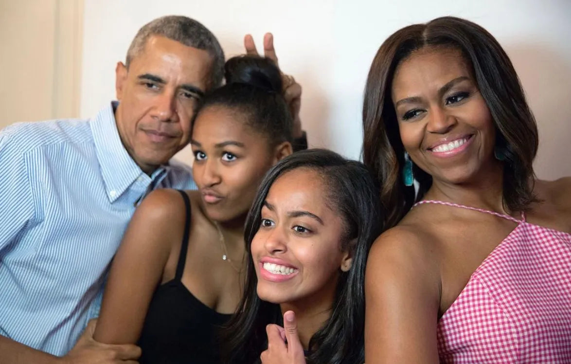 Obama Family Candid Sasha Malia Glossy Poster Picture Photo Print Banner  Booma Prints