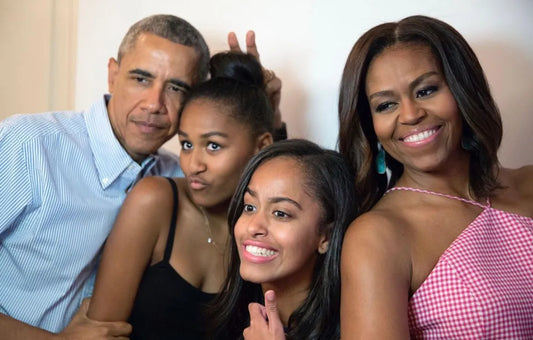 Obama Family Candid Sasha Malia Glossy Poster Picture Photo Print Banner  Booma Prints