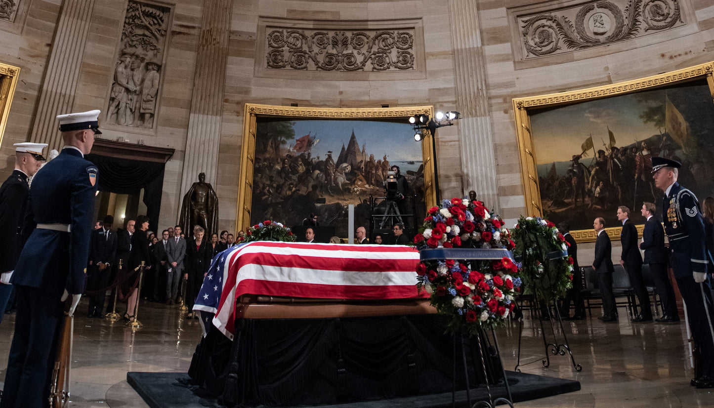 George Bush Sr Casket Rotunda Glossy Poster Picture Photo Print Banner  Booma Prints