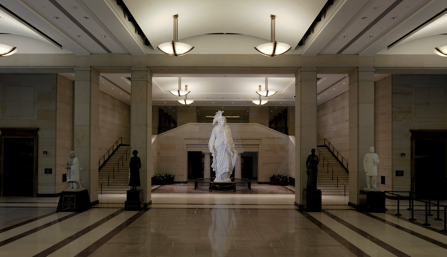 Emancipation Hall Us Capitol Dc Glossy Poster Picture Photo Print Banner  Booma Prints