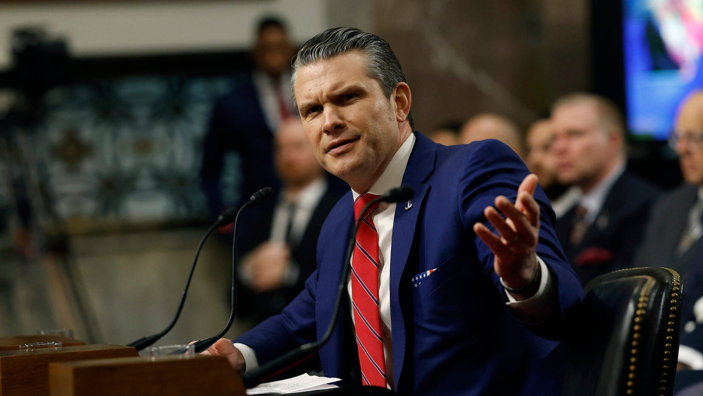 Pete Hegseth Senate Speaking 2025 Glossy Poster Picture Photo Print Banner  Booma Prints