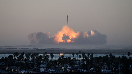Spacex Starship 7 Launch Glossy Poster Picture Photo Print Banner  Booma Prints