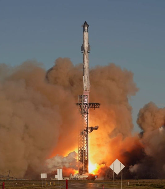 Spacex Starship 7 Launch 2025 Glossy Poster Picture Photo Print Banner  Booma Prints