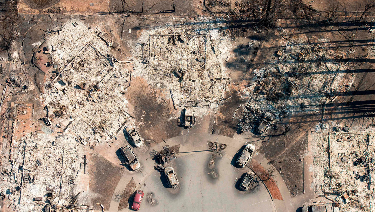 California Wildfires Burned Homes Poster Picture Photo Print Banner  Booma Prints