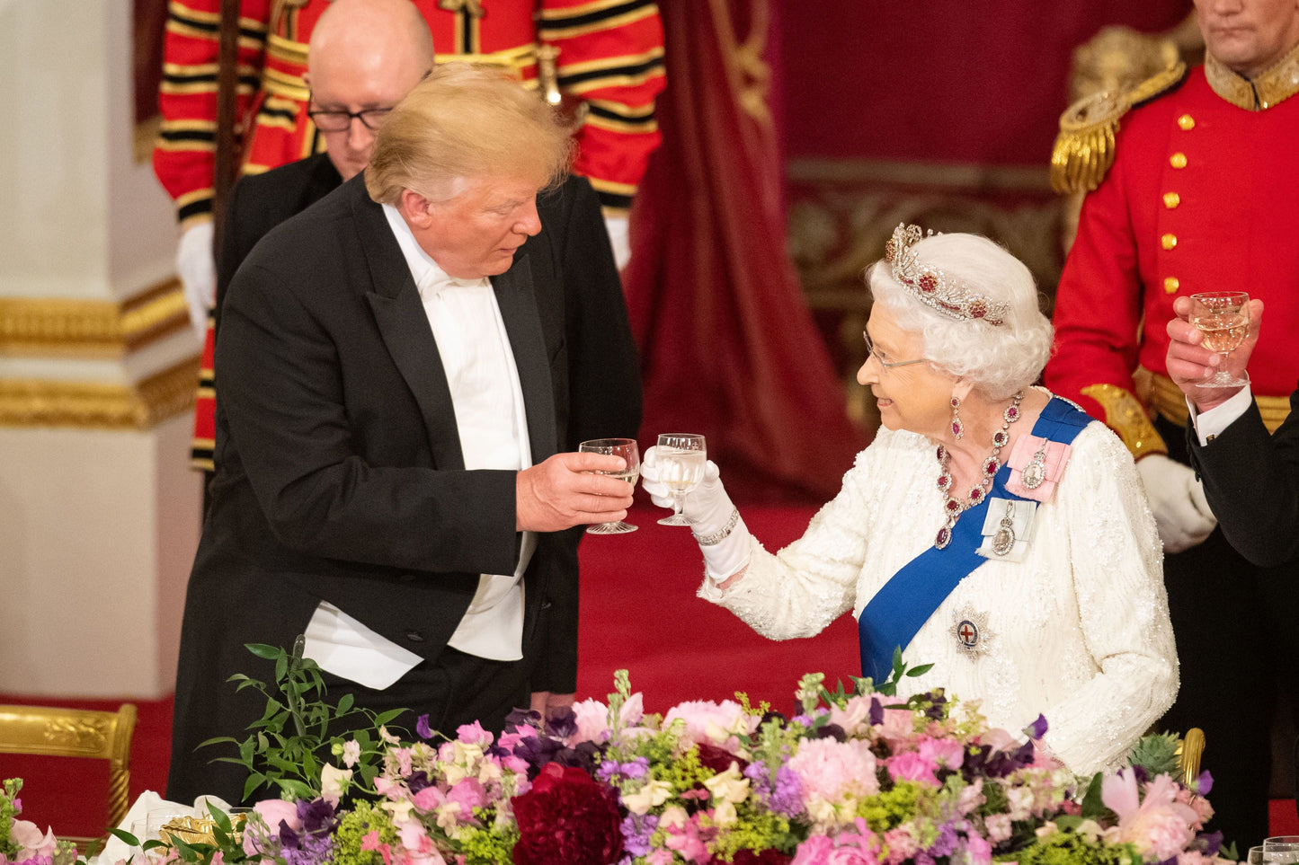 Donald Trump Queen Elizabeth Toast Poster Picture Photo Print Banner  Booma Prints