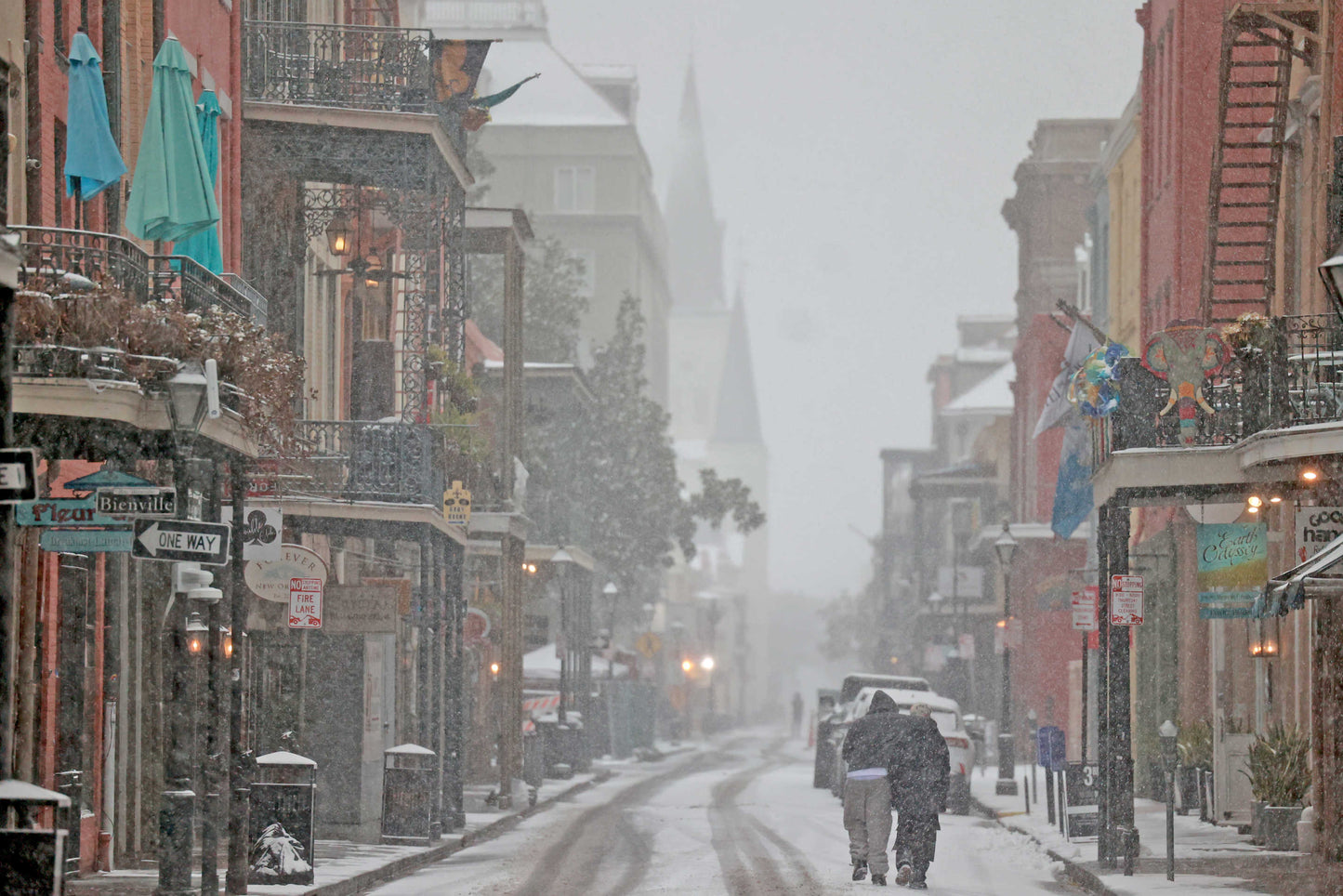New Orleans Snow 2025 Usa Glossy Poster Picture Photo Print Banner  Booma Prints