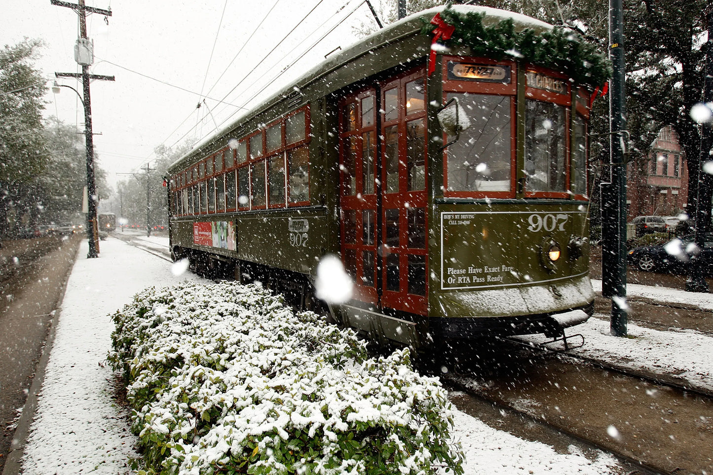 New Orleans Snow Train 2025 Glossy Poster Picture Photo Print Banner  Booma Prints