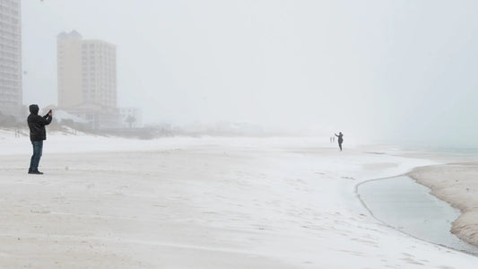 Florida Winter Storm Beach 2025 Glossy Poster Picture Photo Print Banner  Booma Prints