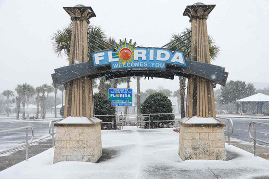 Florida Welcoms You Snow 2025 Glossy Poster Picture Photo Print Banner  Booma Prints