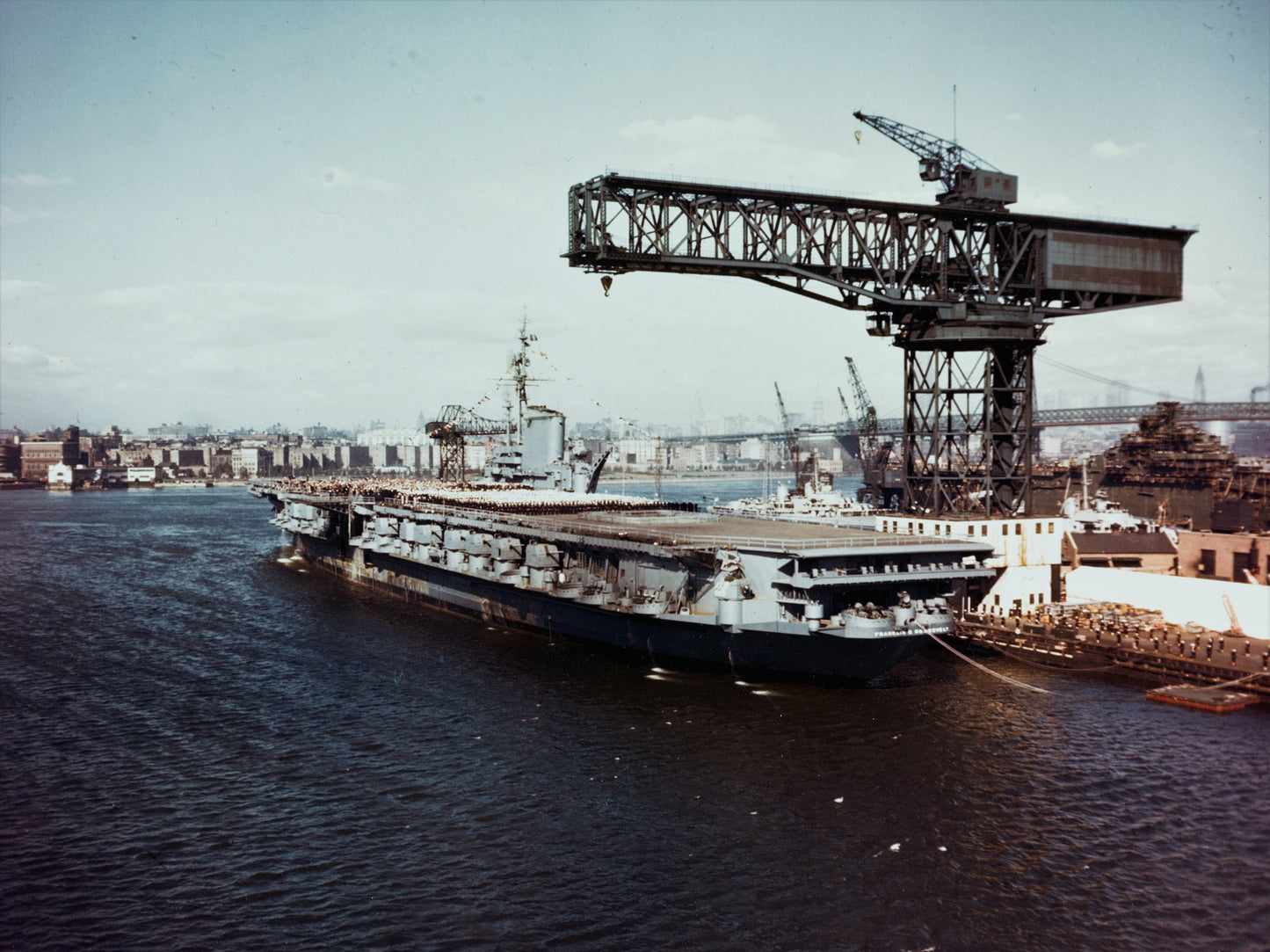 Uss Franklin D Roosevelt Cvb-42 1945 Poster Picture Photo Print Banner  Booma Prints