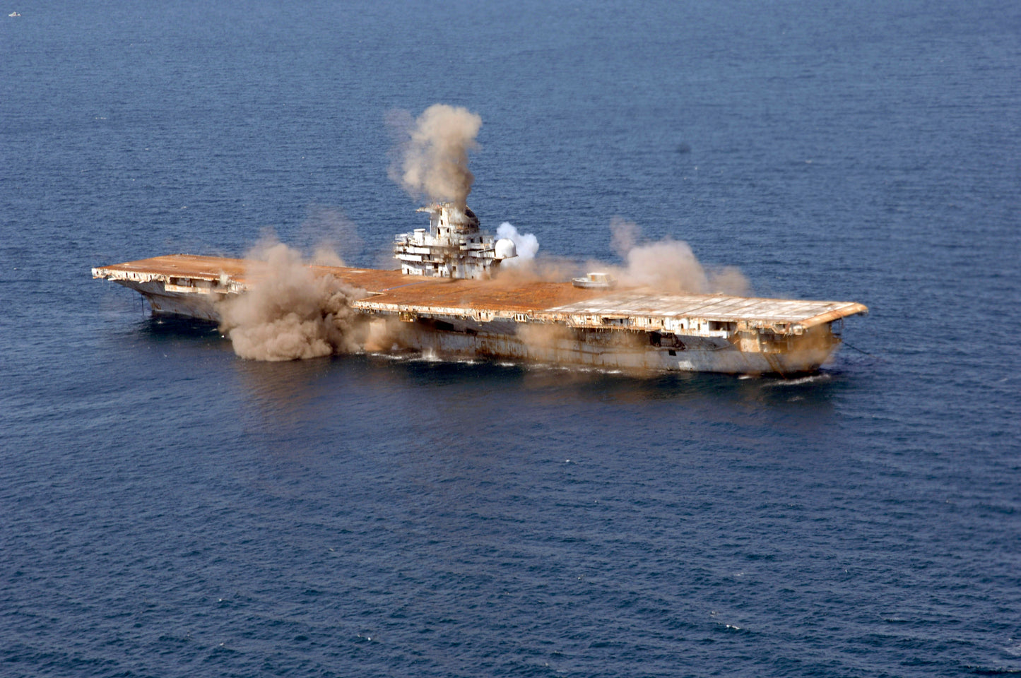 Detonations Aboard Uss Oriskany Glossy Poster Picture Photo Print Banner  Booma Prints
