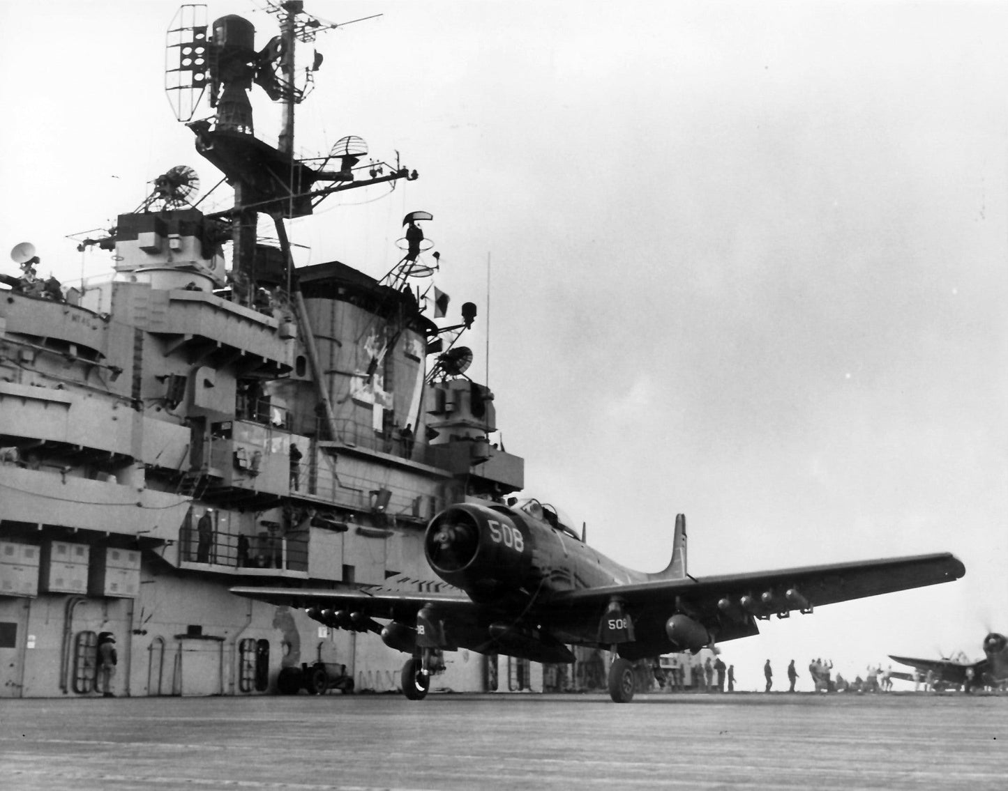 Douglas Ad-4 Uss Philippine Sea Poster Picture Photo Print Banner  Booma Prints