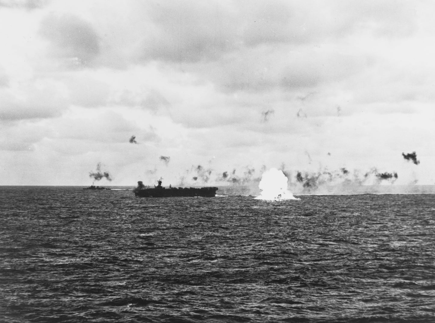 Japanese Aircraft Crash Uss Belleau Wood Poster Picture Photo Print Banner  Booma Prints