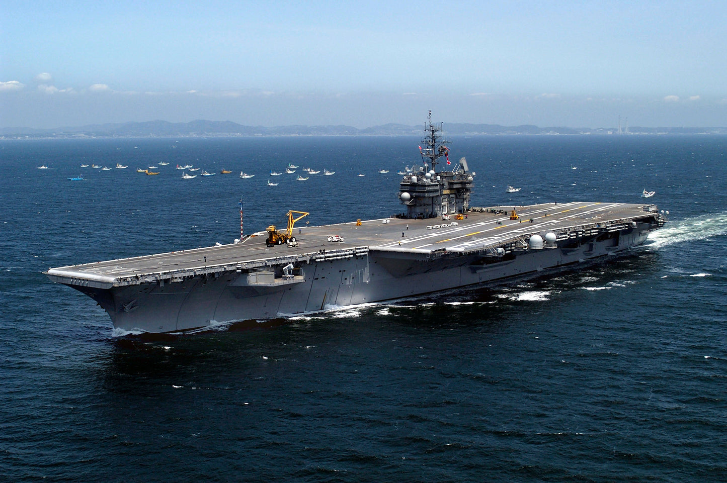 Uss Kitty Hawk Sagami Bay Japan Glossy Poster Picture Photo Print Banner  Booma Prints