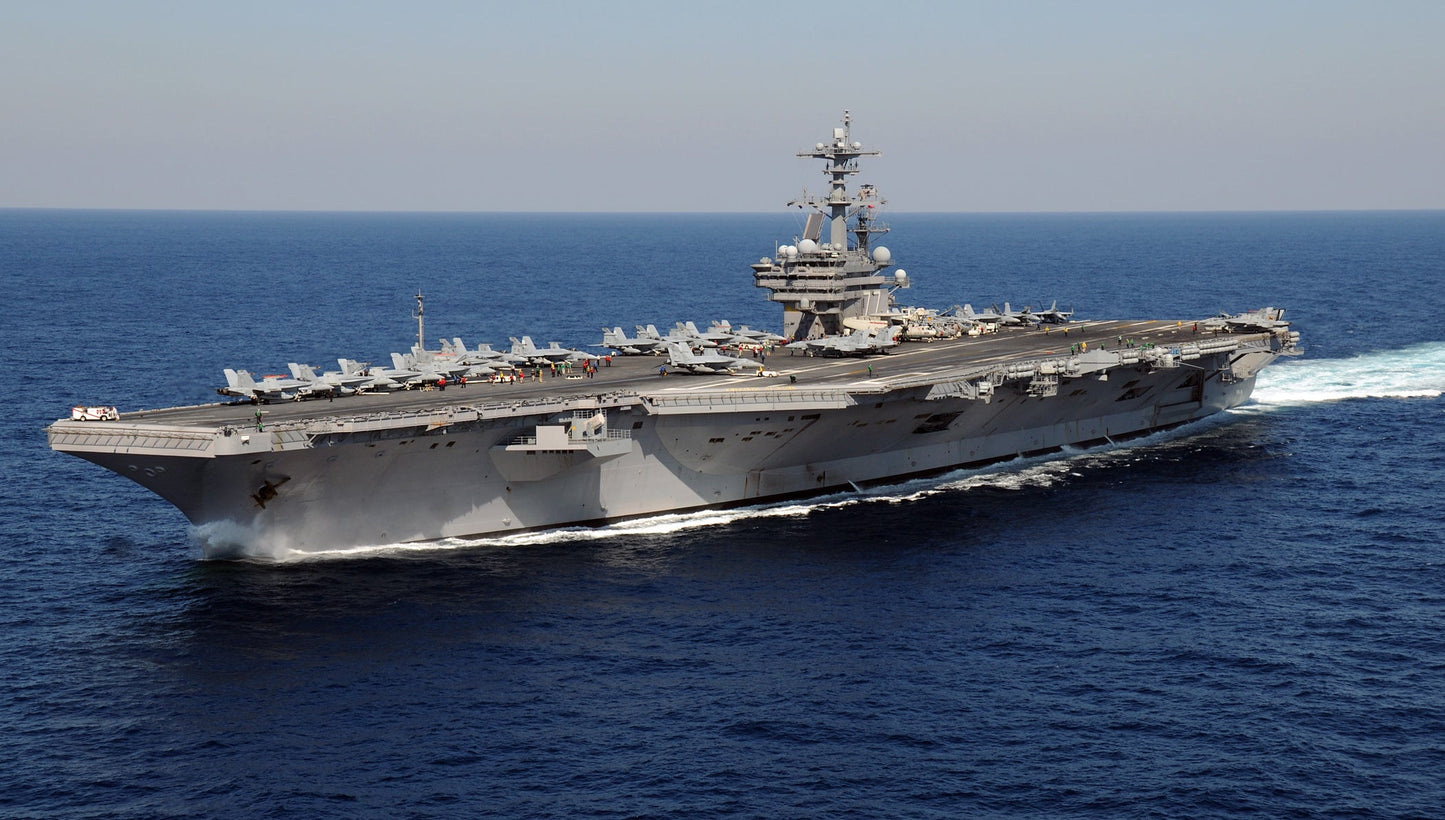 Uss George Hw Bush Naval Ship Glossy Poster Picture Photo Print Banner  Booma Prints