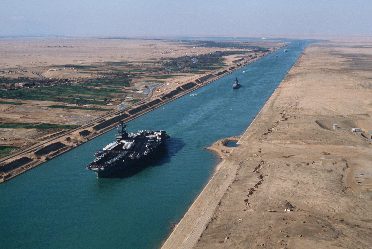 Uss America Cv-66 Suez Canal 1981 Poster Picture Photo Print Banner  Booma Prints