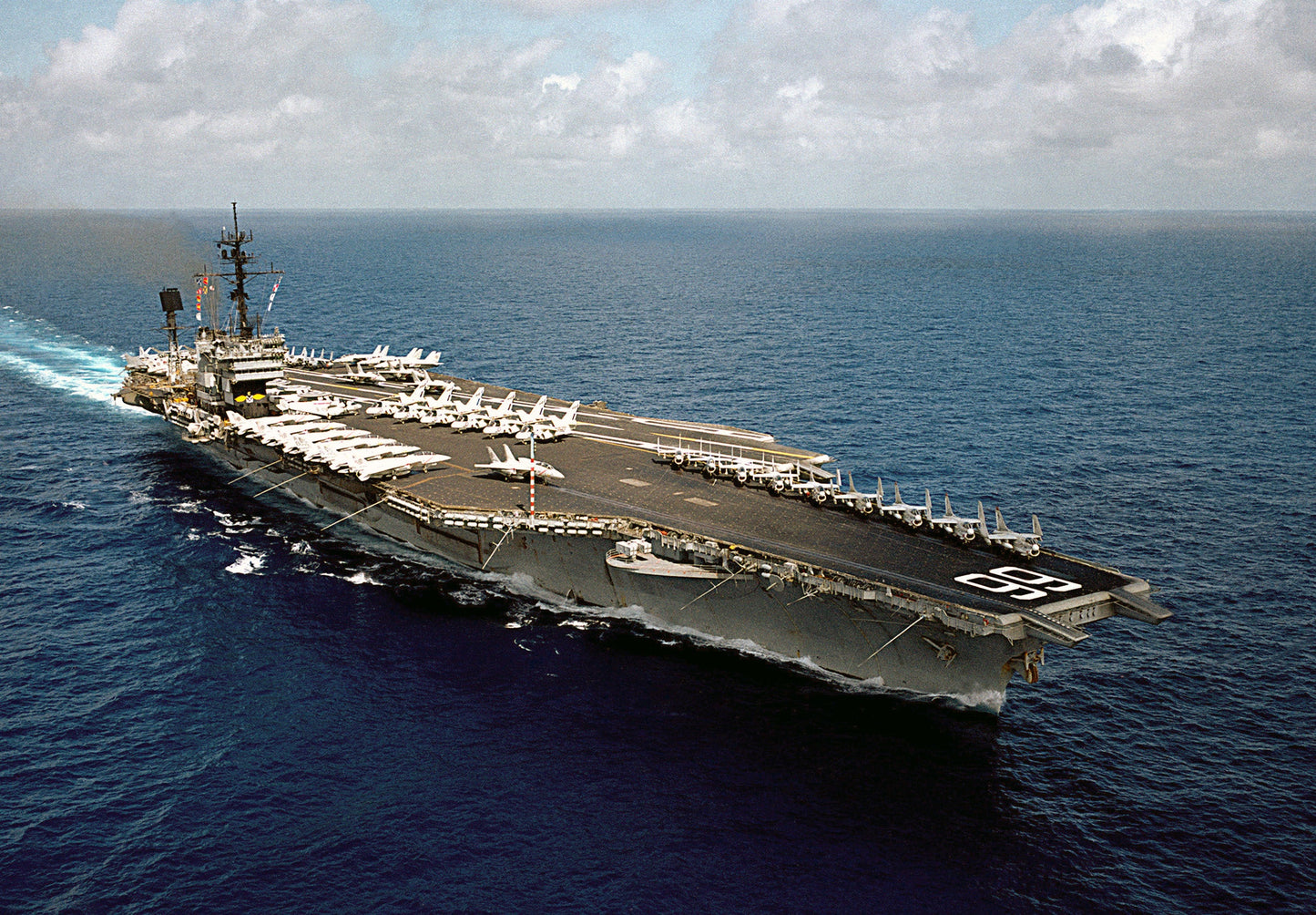 Uss America Indian Ocean 1983 Glossy Poster Picture Photo Print Banner  Booma Prints