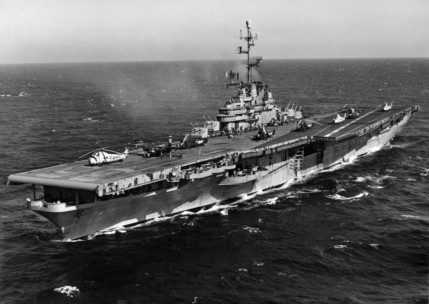Uss Antietam Navy Carrier 1957 Glossy Poster Picture Photo Print Banner  Booma Prints