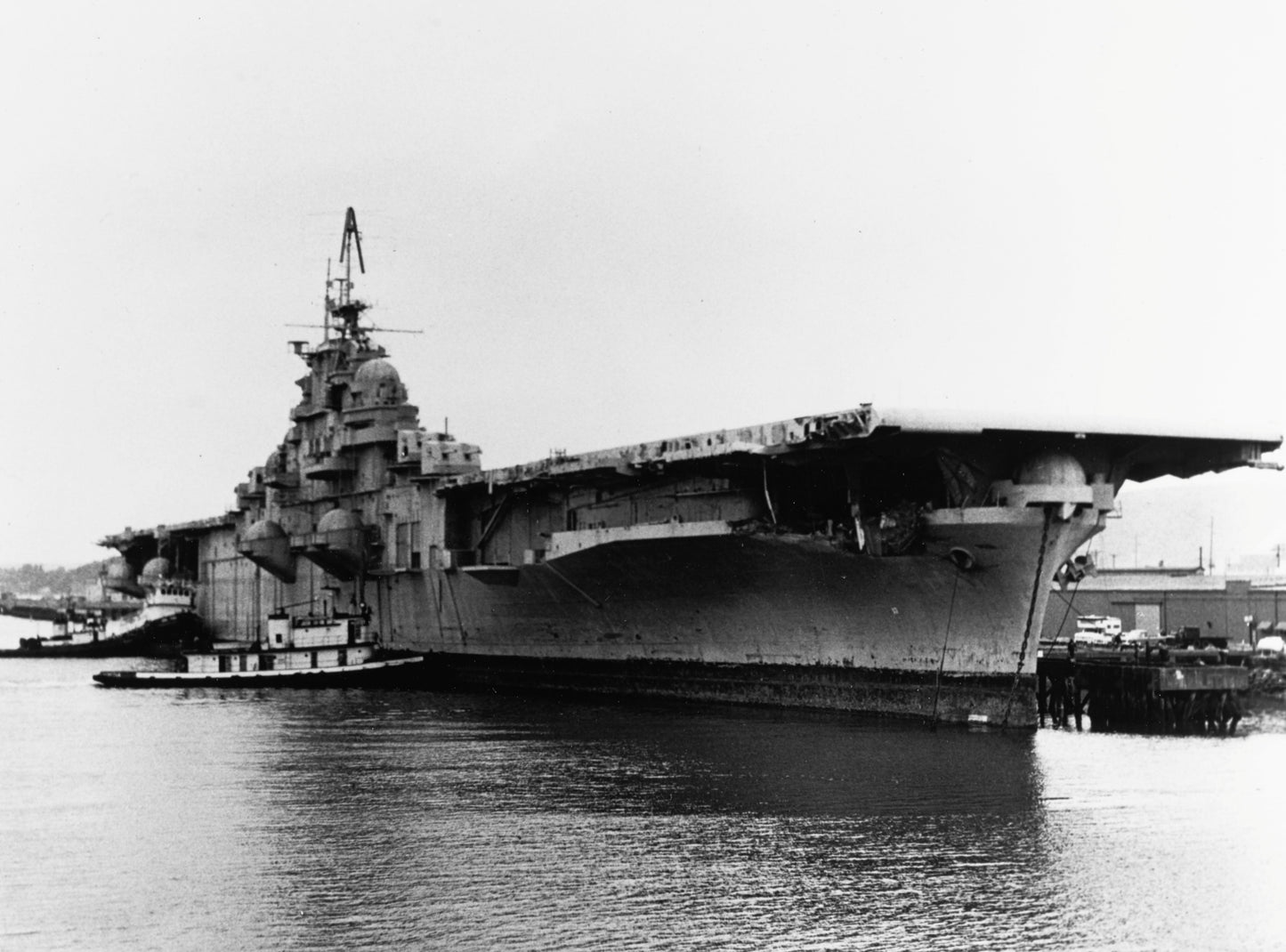 Uss Bunker Hill Cv-17 Tacoma 1973 Glossy Poster Picture Photo Print Banner  Booma Prints