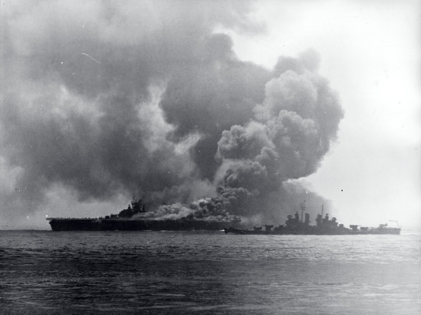 Uss Bunker Hill Fire Pasadena Okinawa Poster Picture Photo Print Banner  Booma Prints
