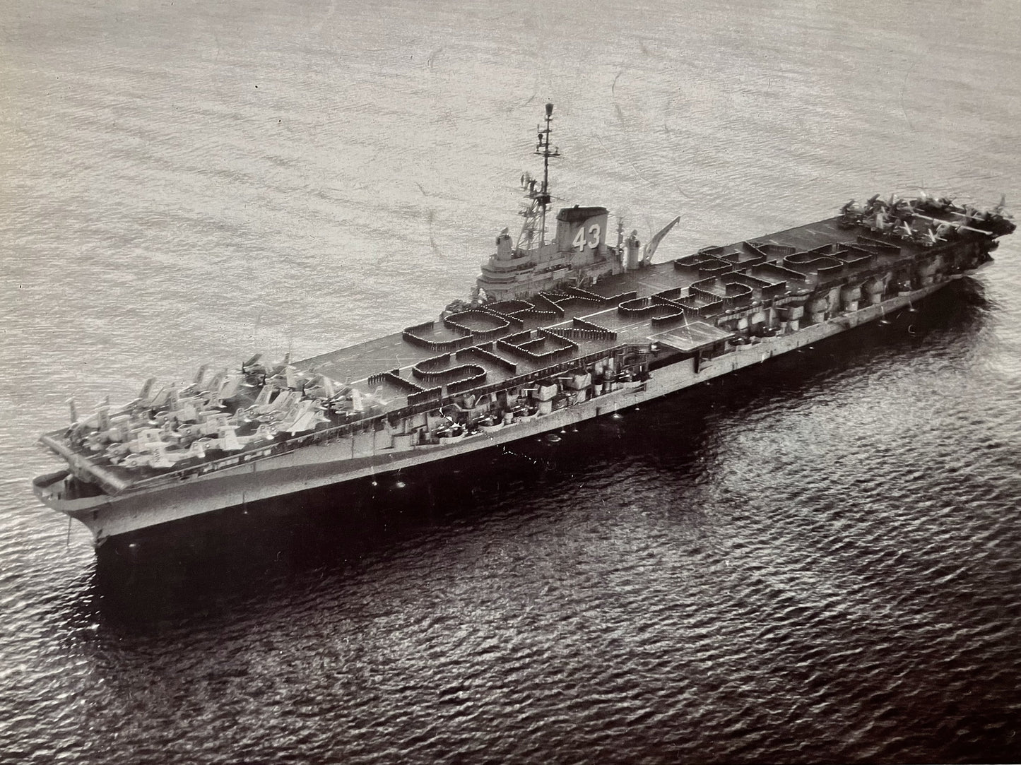 Uss Coral Sea Cva-43 In 1956 Glossy Poster Picture Photo Print Banner  Booma Prints