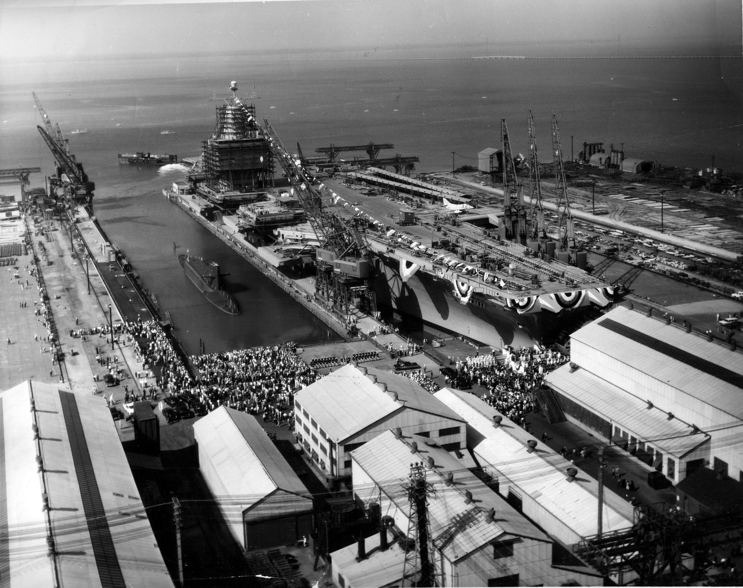 Uss Enterprise Christening 1960 Glossy Poster Picture Photo Print Banner  Booma Prints