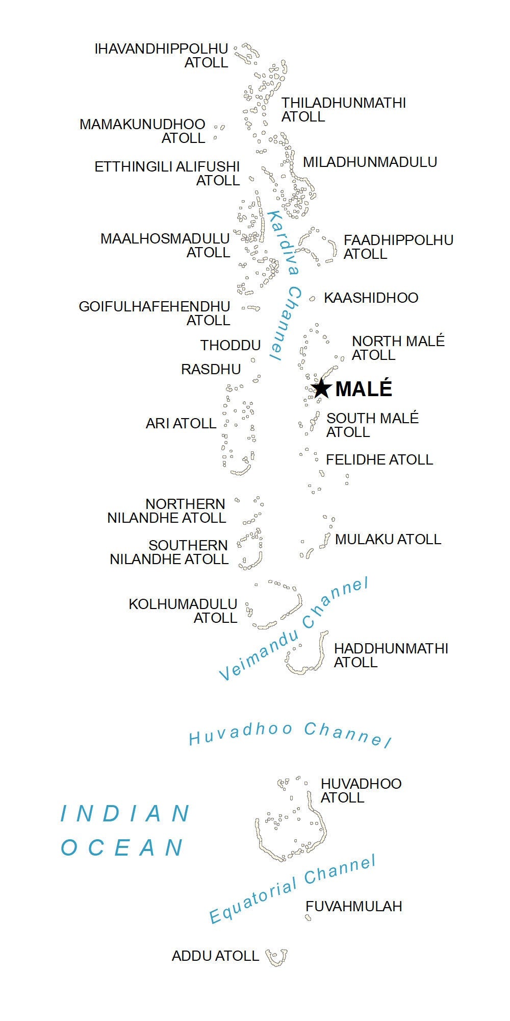Maldives Map Glossy Poster Picture Photo Print Banner  Booma Prints