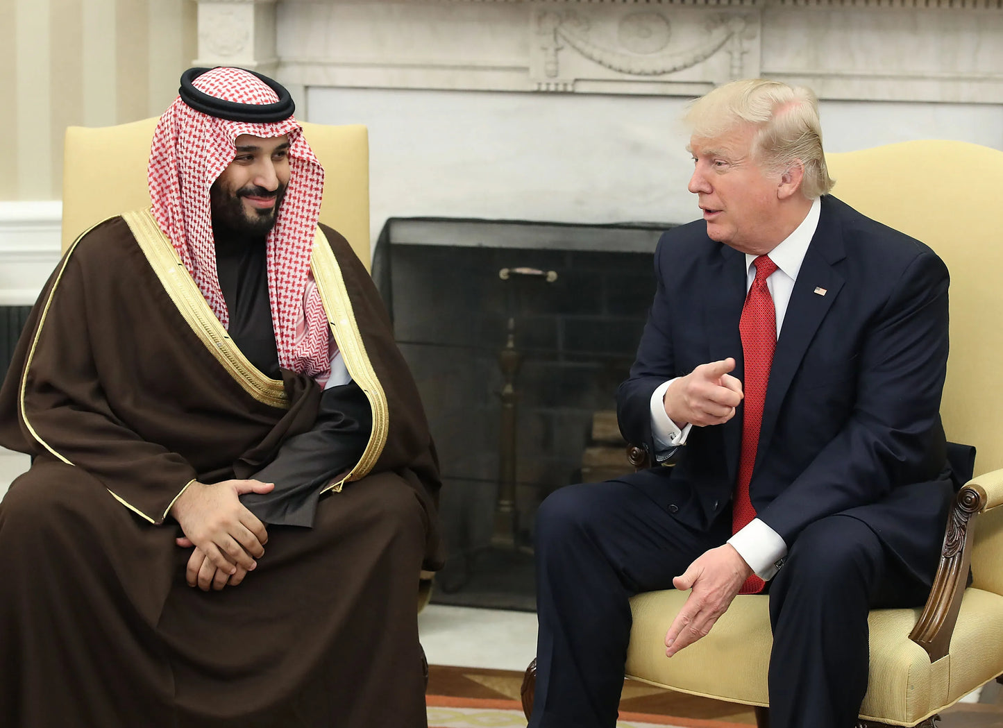 Trump Saudi Crown Prince Bin Salman Poster Picture Photo Print Banner  Booma Prints