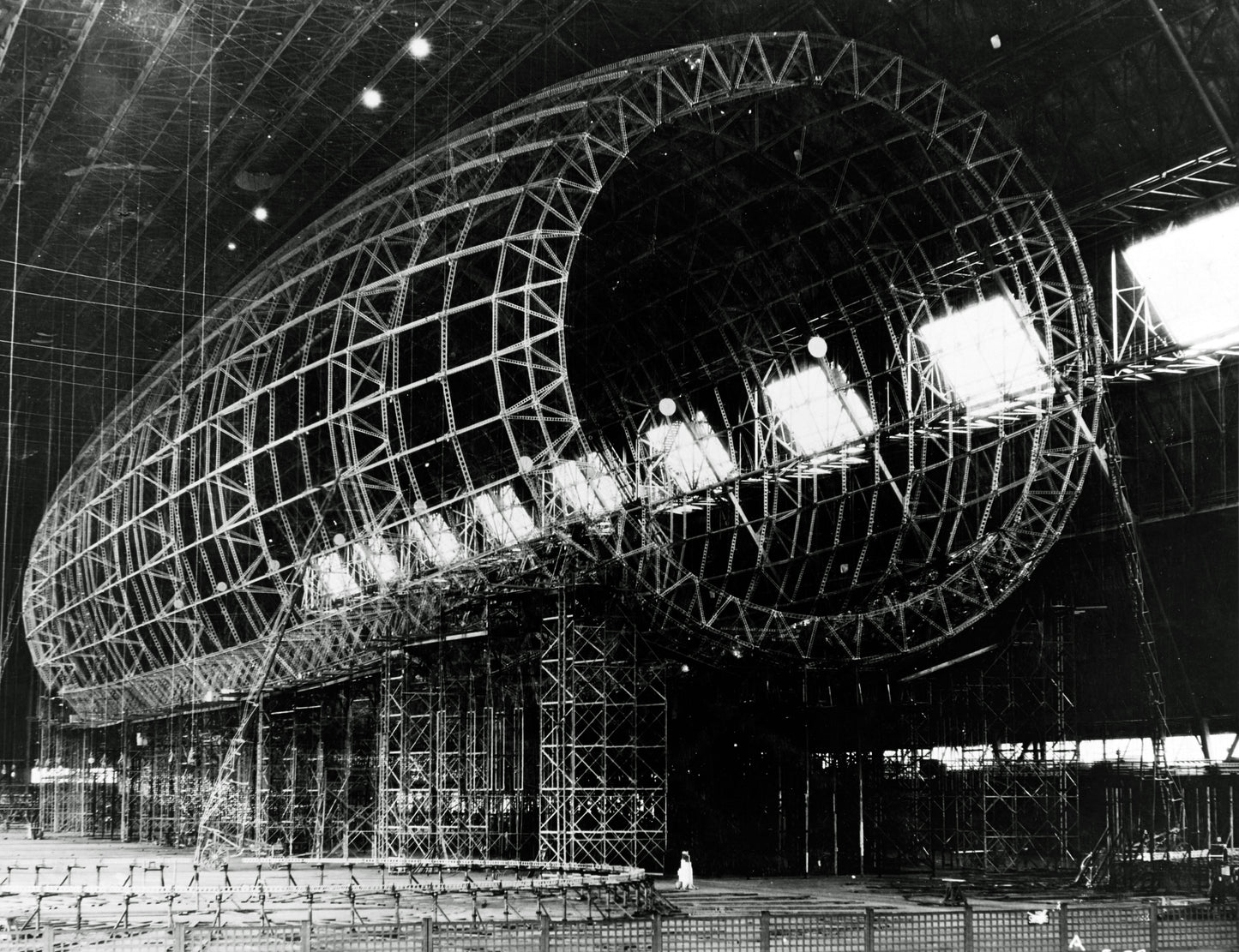 Uss Akron Under Construction 1930 Poster Picture Photo Print Banner  Booma Prints