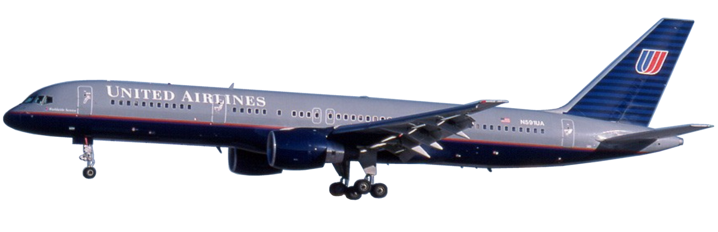 Boeing 757-200 Ua Flight 93 Glossy Poster Picture Photo Print Banner  Booma Prints