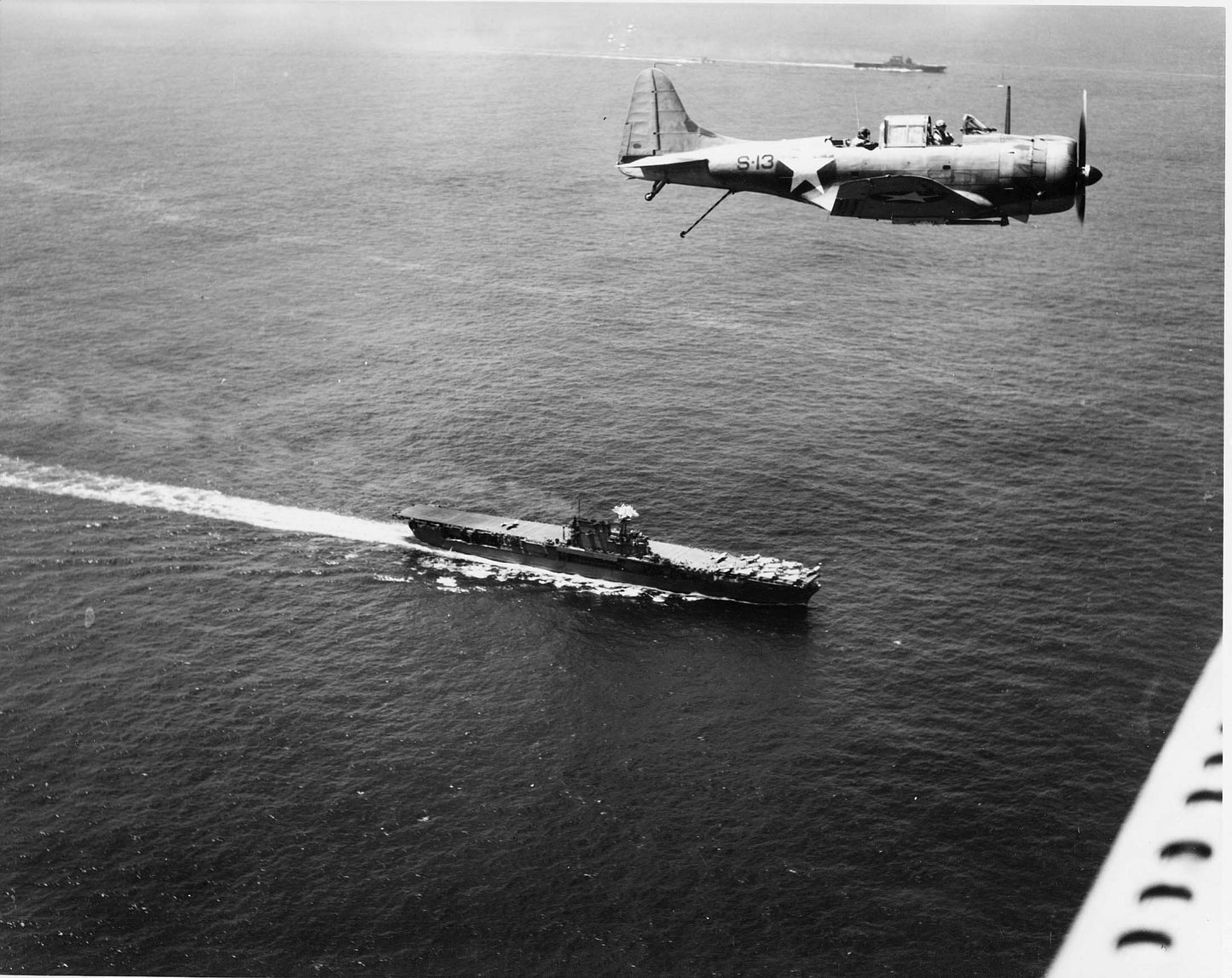 Douglas Sbd Flies Over Uss Enterprise Poster Picture Photo Print Banner  Booma Prints