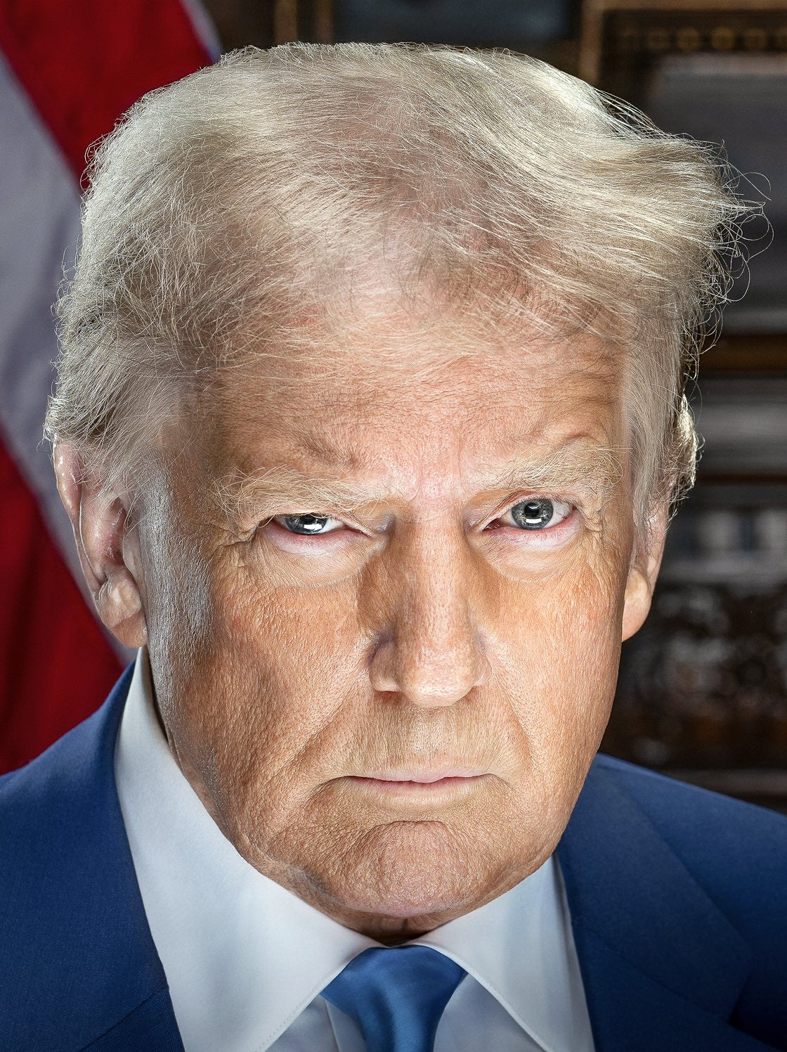 Donald Trump 2025 Portrait Up Close Poster Picture Photo Print Banner  Booma Prints