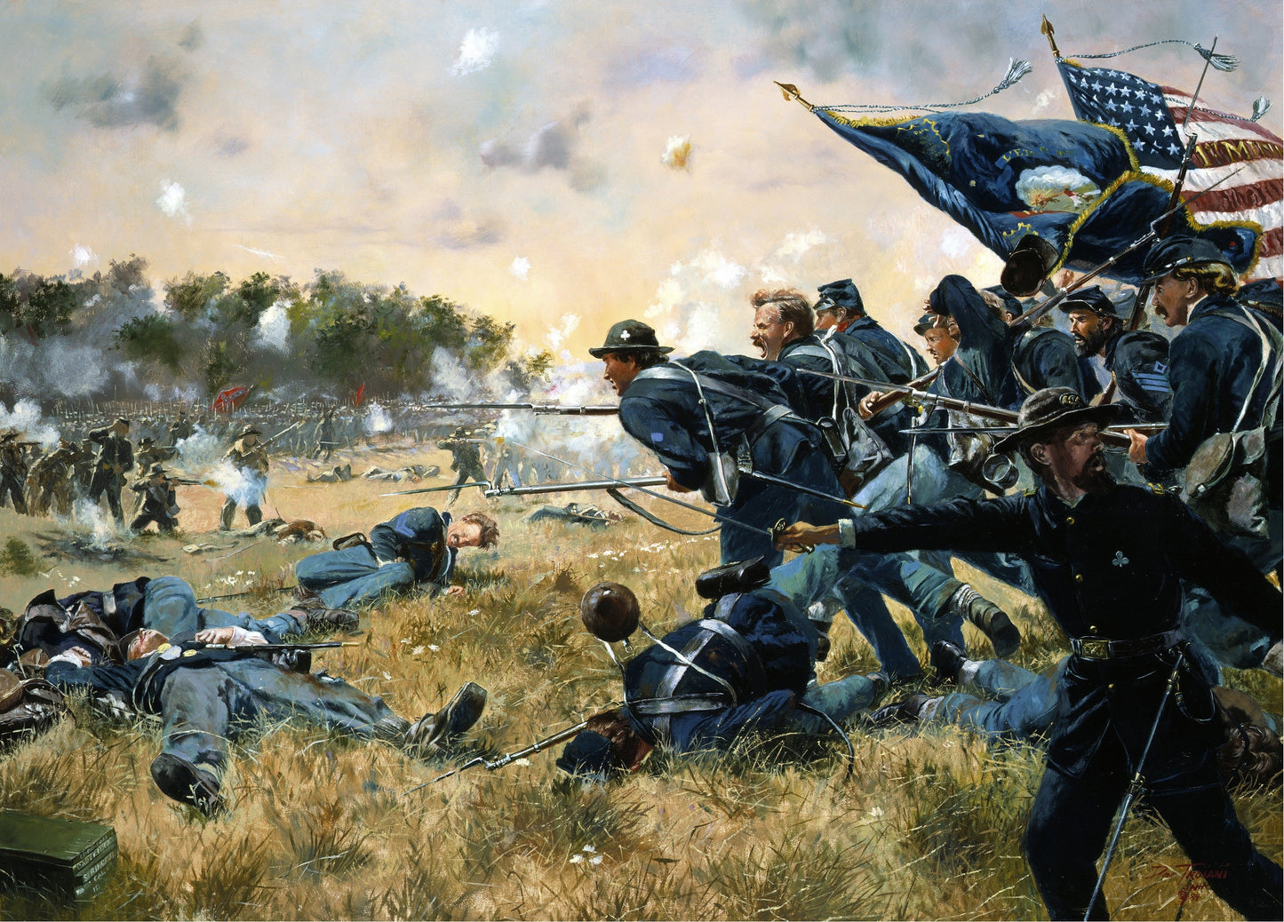 Battle Of Gettysburg The First Minnesota Poster Picture Photo Print Banner  Booma Prints