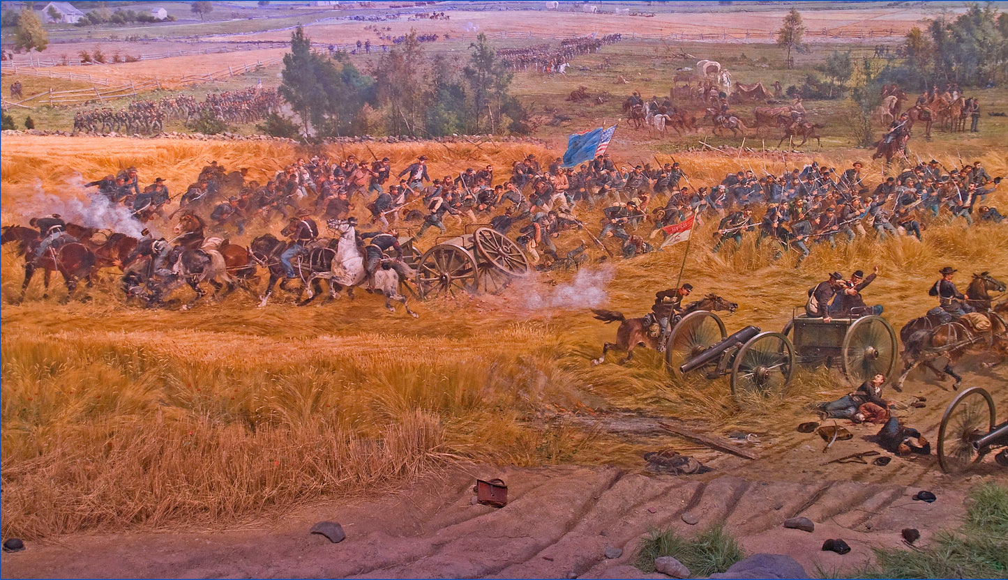 Battle Of Gettysburg Union Infantry Poster Picture Photo Print Banner  Booma Prints