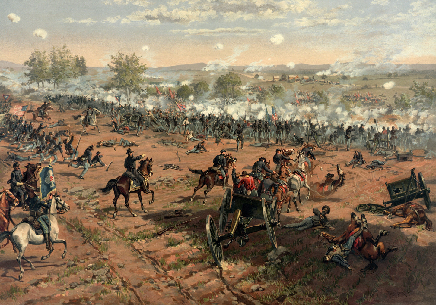 Battle Of Gettysburg Restoration Glossy Poster Picture Photo Print Banner  Booma Prints