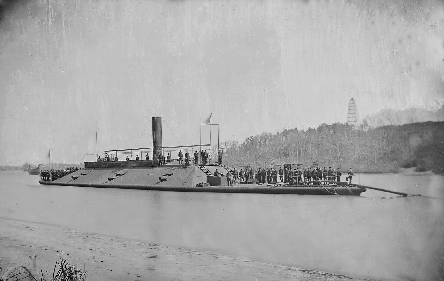 Uss Atlanta Ironclad James River Glossy Poster Picture Photo Print Banner  Booma Prints