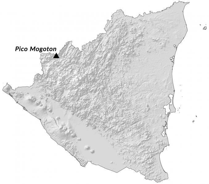 Nicaragua Hillshade Map Glossy Poster Picture Photo Print Banner  Booma Prints