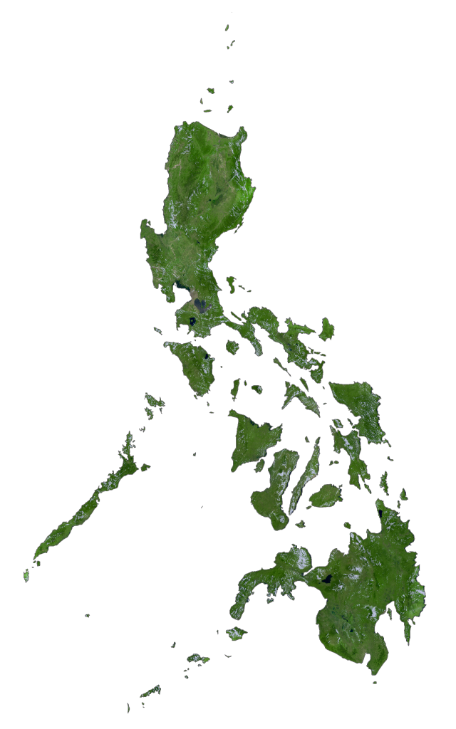 Philippines Satellite Map Glossy Poster Picture Photo Print Banner  Booma Prints