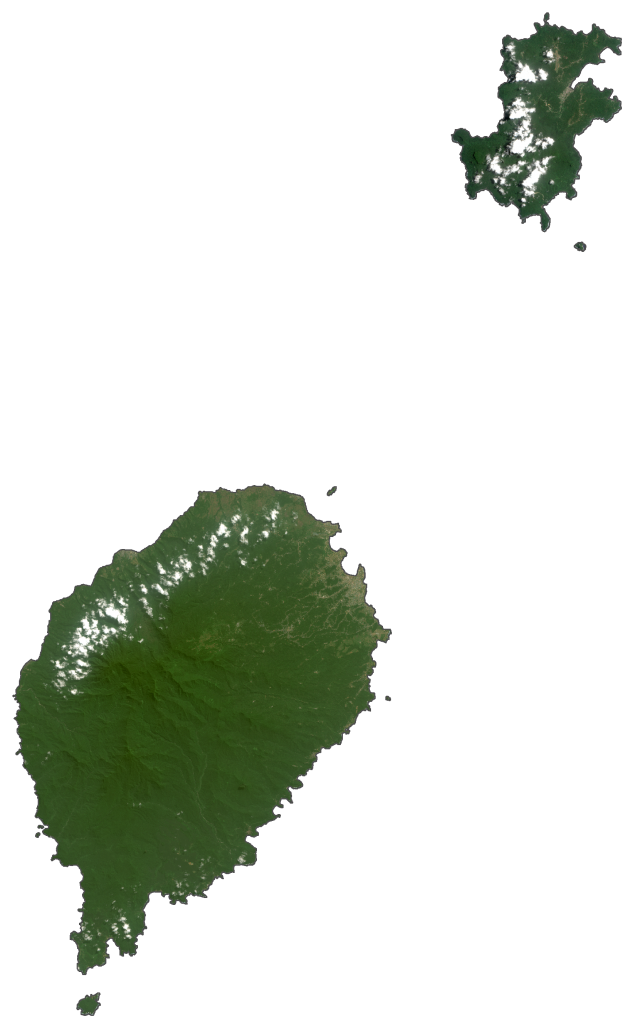 Sao Tome And Principe Satellite Map Poster Picture Photo Print Banner  Booma Prints