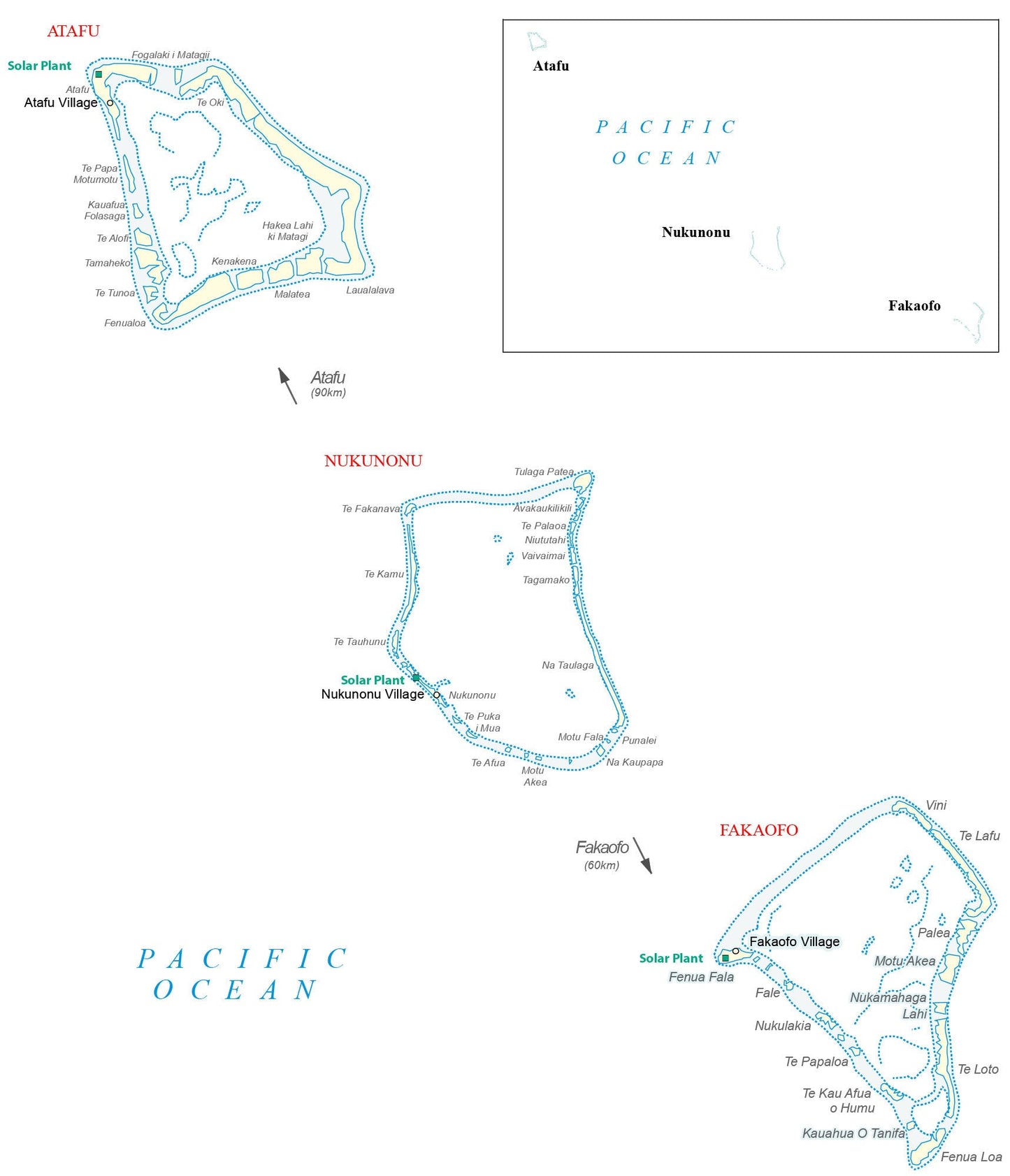 Tokelau City Road Map Glossy Poster Picture Photo Print Banner  Booma Prints