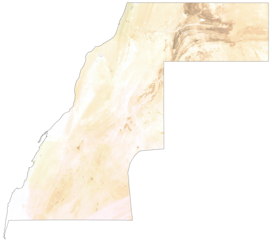 Western Sahara Satellite Map Glossy Poster Picture Photo Print Banner  Booma Prints