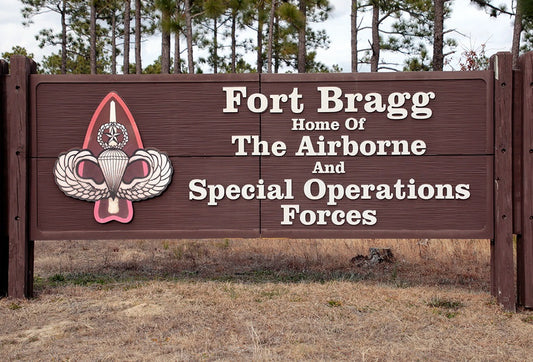 Fort Bragg Us Military Sign Glossy Poster Picture Photo Print Banner  Booma Prints