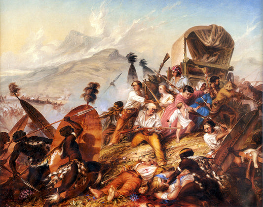 Zulu Attack On Boer Camp 1938 Glossy Poster Picture Photo Print Banner  Booma Prints
