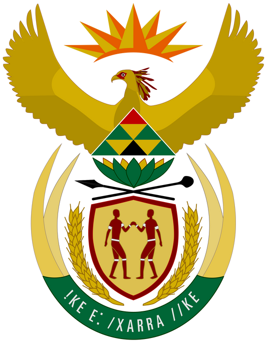 Coat Of Arms South Africa Glossy Poster Picture Photo Print Banner  Booma Prints