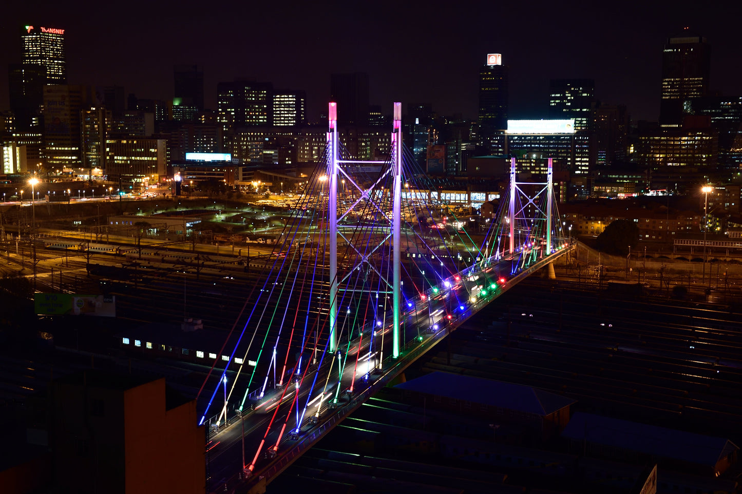 Mandela Bridge Johannesburg Glossy Poster Picture Photo Print Banner  Booma Prints