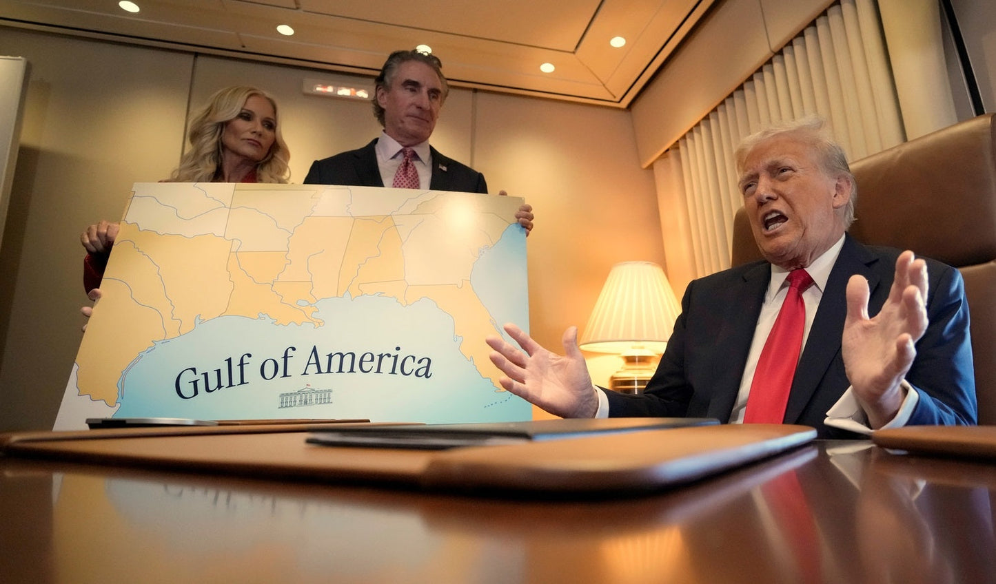 Trump Gulf Of America Map Glossy Poster Picture Photo Print Banner  Booma Prints