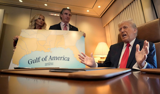 Trump Gulf Of America Map Glossy Poster Picture Photo Print Banner  Booma Prints