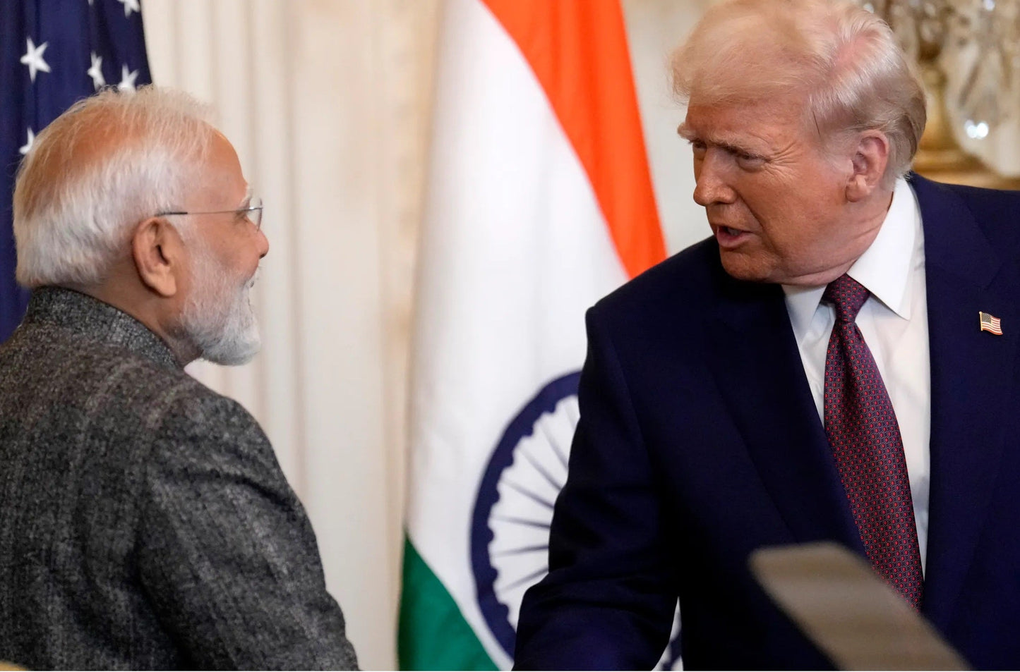 Trump Narendra Modi India Glossy Poster Picture Photo Print Banner  Booma Prints
