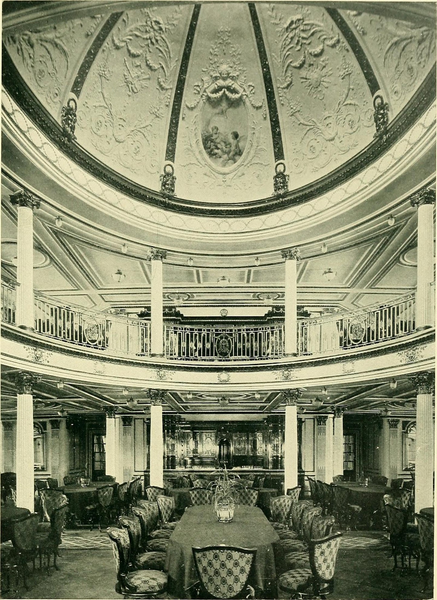 Rms Lusitania 1St Class Dining Saloon Poster Picture Photo Print Banner  Booma Prints
