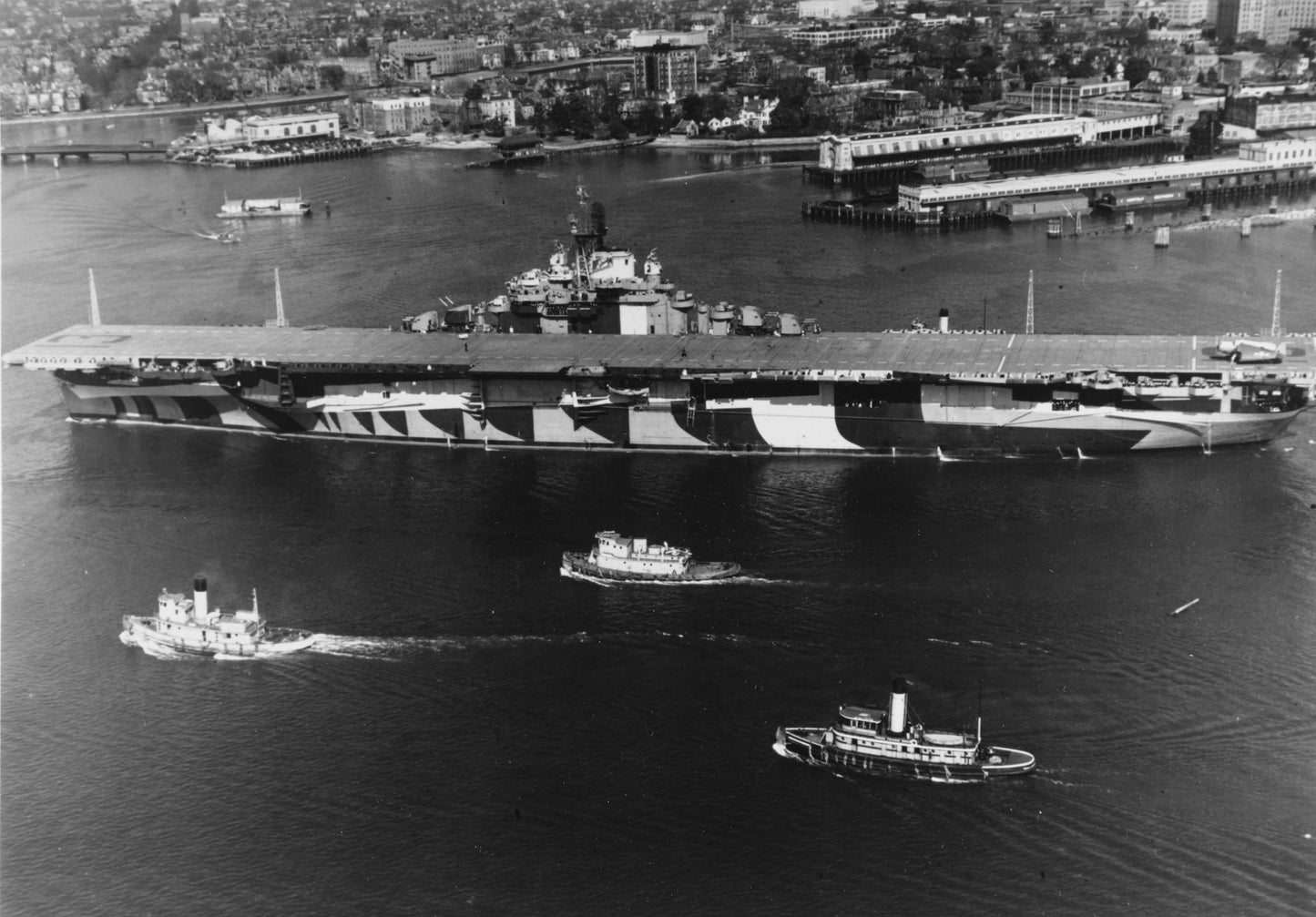 Uss Franklin Cv-13 Elizabeth River Poster Picture Photo Print Banner  Booma Prints